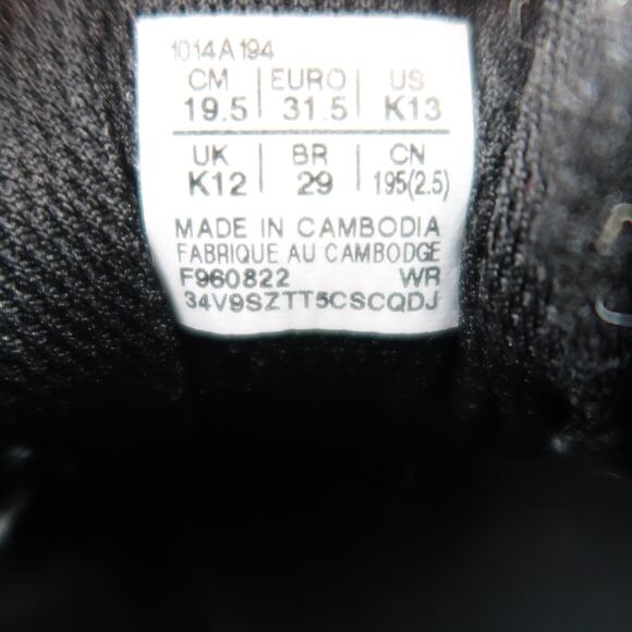 Asics Shoes Kids 13 Athletic Trainers Contend 7 Running Sneakers Black Easy On - Picture 12 of 12